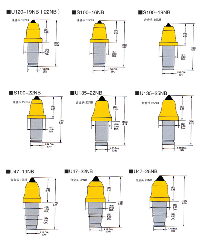 掘進(jìn)機鎬形截齒